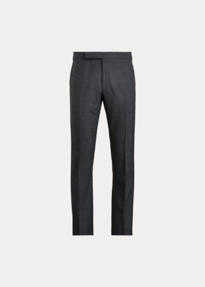 Pantalones Ralph Lauren Hombre Grises Oscuro - Gregory Wool - GMAZO9084